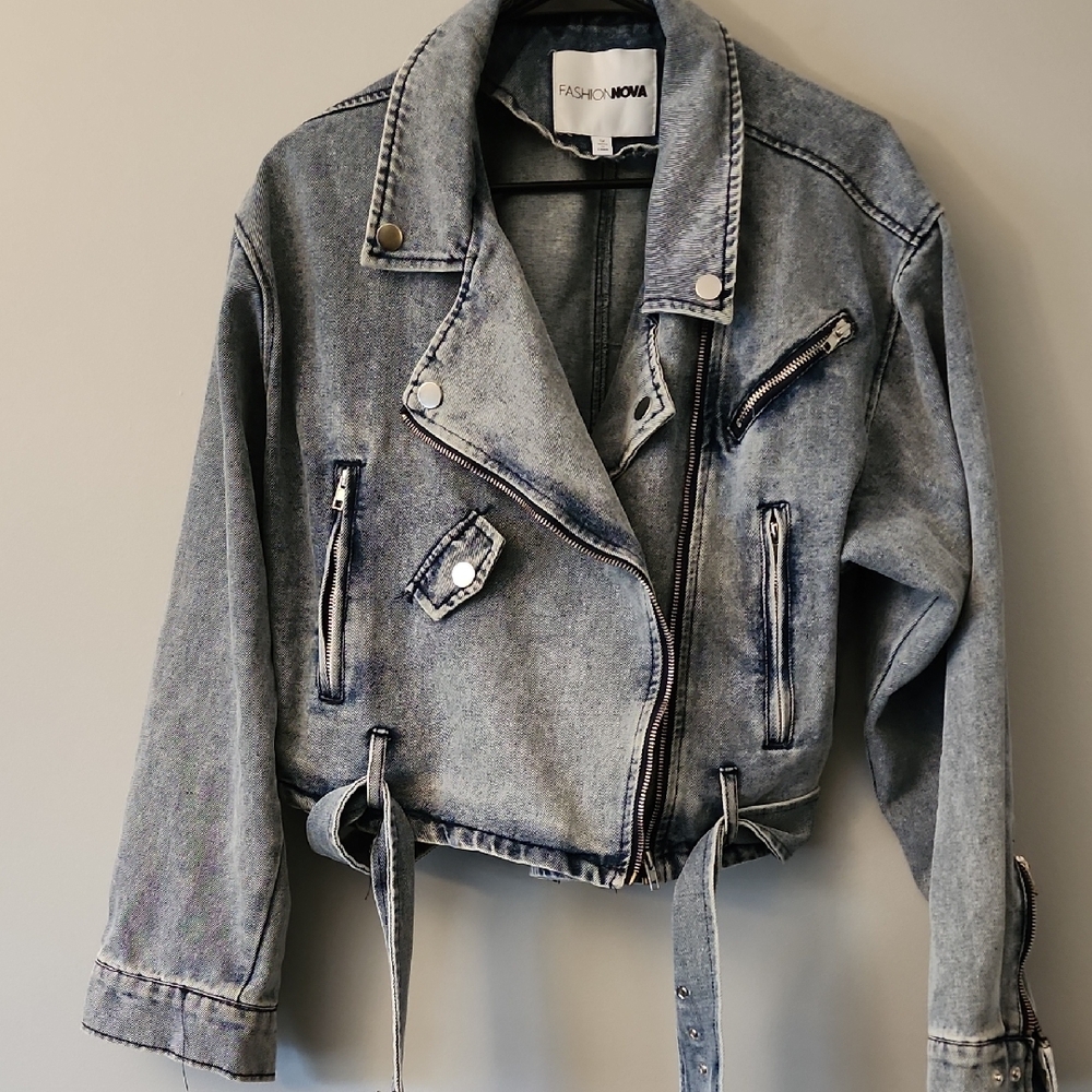 Fashion Nova Light Blue Denim Jacket